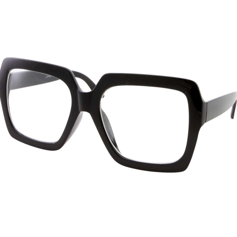 GrinderPUNCH Black Square Glasses - Picture 2 of 4